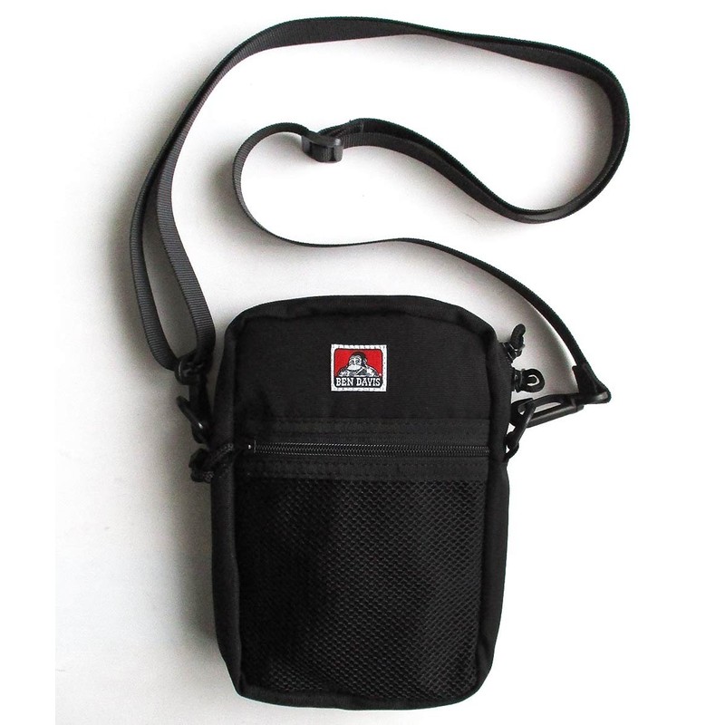 Ben Davis Vertical Mesh Mini Shoulder Bag, Men's, Women's, Black
