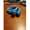 Soft Shackles 3/16 Amsteel Blue w/ BUTTON KNOT --eXtra strong-