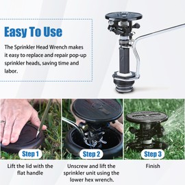 Sprinkler Tool for Rainbird Sprinkler System Kit 42064 Maxi-Paw Compatible with Rainbird Pop-up Lmpact Sprinkier Head Models LG-3 Mini-Paw, AG5 and 2045A Maxi-Psw
