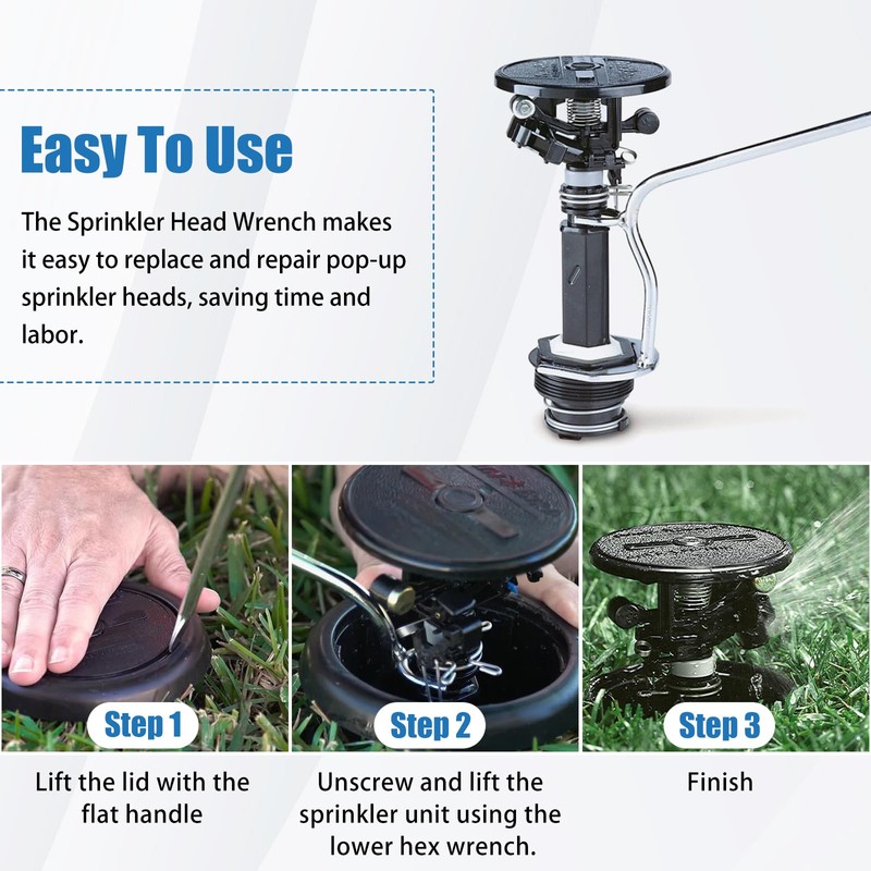 Sprinkler Tool for Rainbird Sprinkler System Kit 42064 Maxi-Paw Compatible