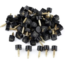 High Heel Shoe Repair Tips Taps Dowel Lifts Replacement (Black, Lot 20 pcs (10 Different Size))