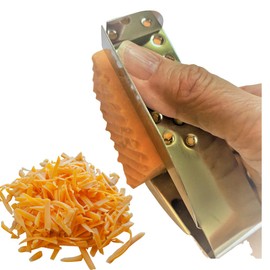 SAFEGRATE Grater Guard for Cutting Vegetables/Grating with Mandoline Slicer, Stainless Steel Protector for Food, Dishwasher Safe Finger Guard