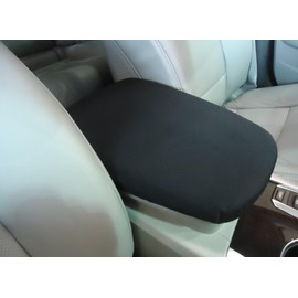 Car Console Covers Plus Designed for Ford Edge 2015-2024 Handmade in USA Neoprene Auto Armrest Center Console Cover Protector Black