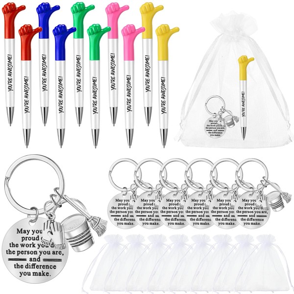Patelai 15 Sets Housekeeper Gift Inspirational Quotes Thumbs up Pens
