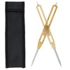 Acurit 9" Brass Proportional Divider - Solid Steel Points, Adjustable