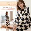 Wearable Blanket Women's Long Sleeve Checked Pattern - Wearable Blanket