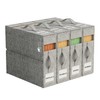 4Pack Sheet Organizers for Linen Closet - King/Queen Size Bedding