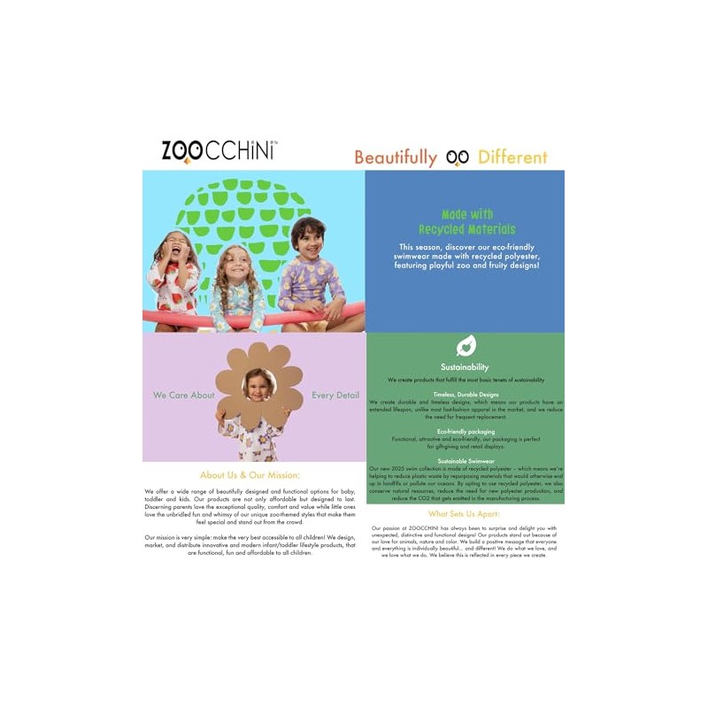 Zoocchini UPF50+ Baby Sun Hat Devin The Dinosaur (6-12M)