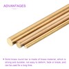 DMiotech 7 Pack 1/8"+3/16"+1/4" Brass Rods Assortment Kit,Solid Round Brass