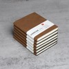 Notebook A6 Lined Leather Pack of 6 Hardcover Notebooks Thick
