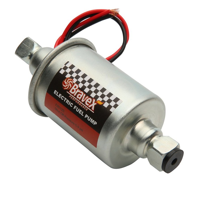 Bravex E8012S Universal Electric Fuel Pump Low Pressure 5-9 PSI