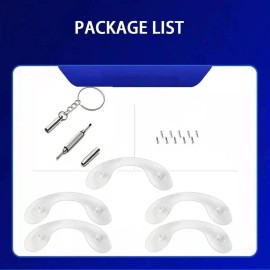 BEHLINE Eyeglasses Nose Pads, Glasses Bridge Strap/Saddle Bridge,Soft Silicone Anti-Slip