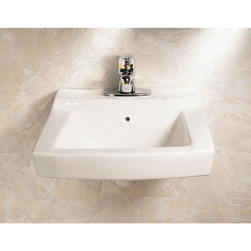 American Standard 0321.026.020 Declyn 4-Inch Centerset Wall Mount Sink, White