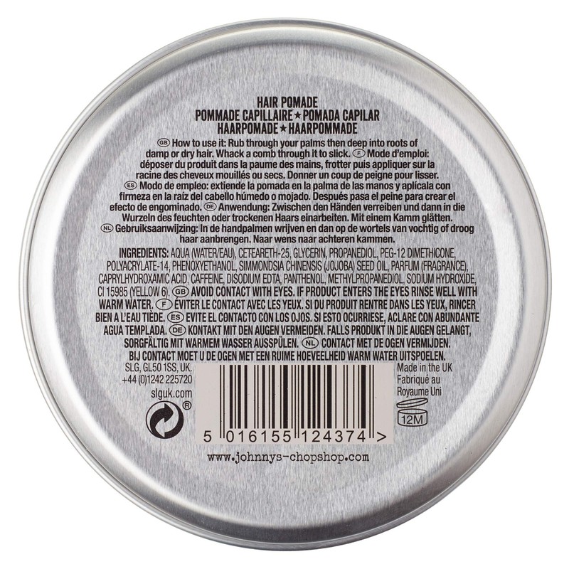 JOHNNY'S CHOP SHOP Original Sheen Men's Hair Pomade Strong &