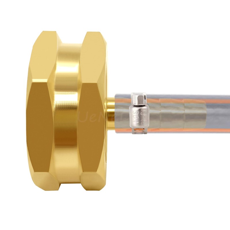 Uenede 2PCS Brass 3/8" Barb x 3/4"GHT Female Garden Hose