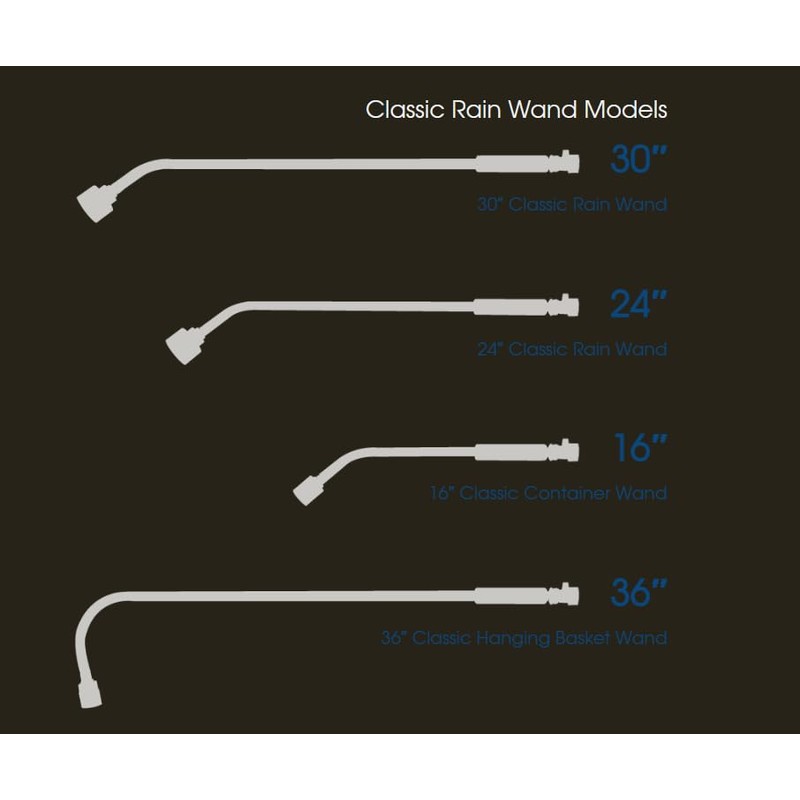 Dramm Soft Rain Watering Spray Wand, 8" Foam Grip &