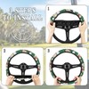 Knextrepoy Hibiscus Golf Cart Steering Wheel Cover Golf Ball Golf