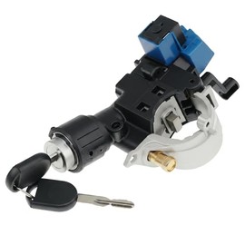 Compatible con Ford Escape 08-2012, Ford Focus 2009-2011, Mazda Tribute, 2008-2011, Mercury Mariner 2008-2010, conjunto de cilindro de bloqueo de interruptor de encendido / 2 llaves de chip con