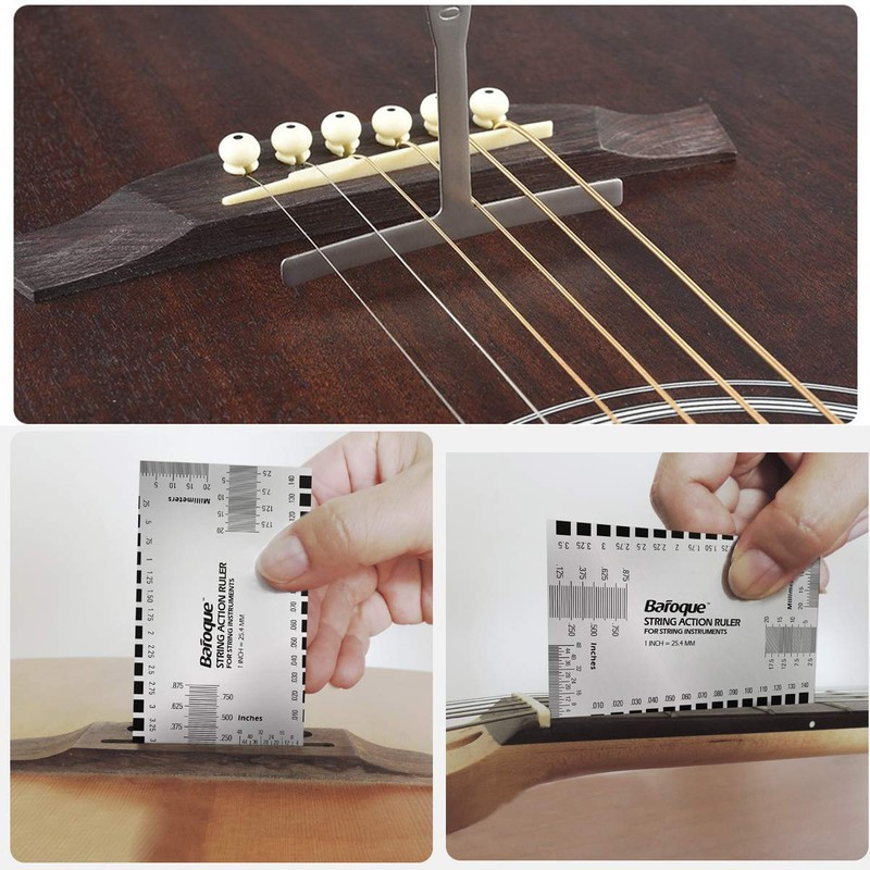 Guitar Measure Tools Set Includes 9 Understring Radius Gauge Set