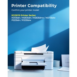 TK-1150 for Kyocera Toner TK1150 for Kyocera Ecosys M2135dn M2635dn M2635dnw M2735dw Kyocera ECOSYS P2200 P2235d P2235dn P2235dw P2235 Series Printer (2-Black)