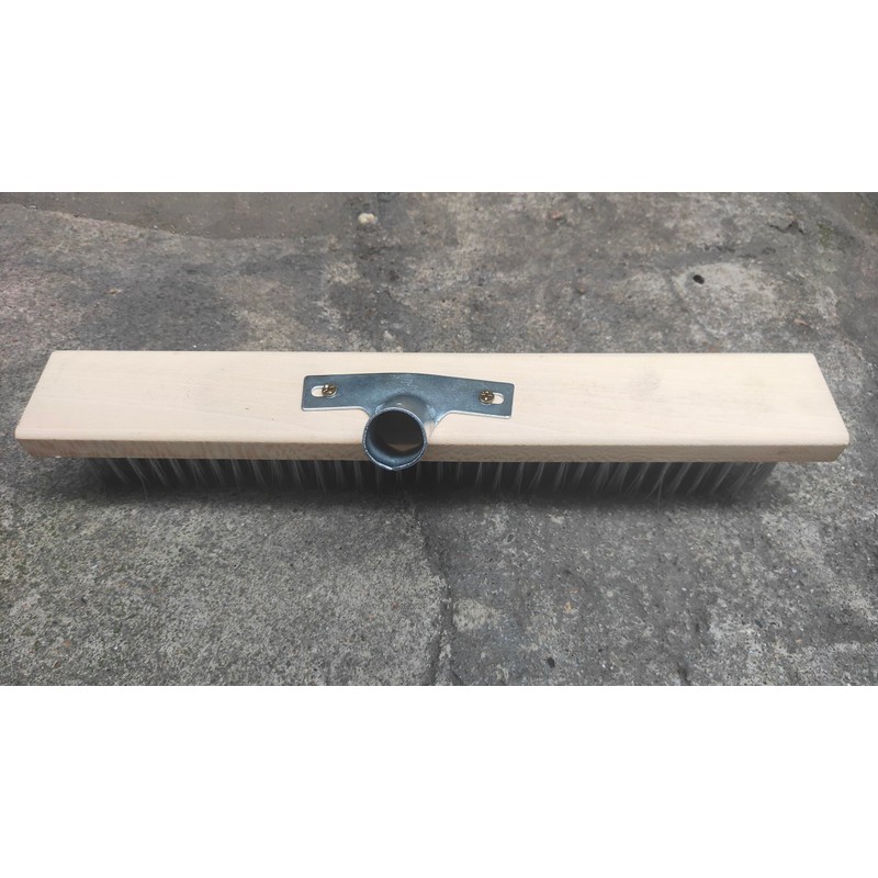 16" Heavy-Duty Rough Surface Floor Brush,Stainless Steel Wire Large Deck
