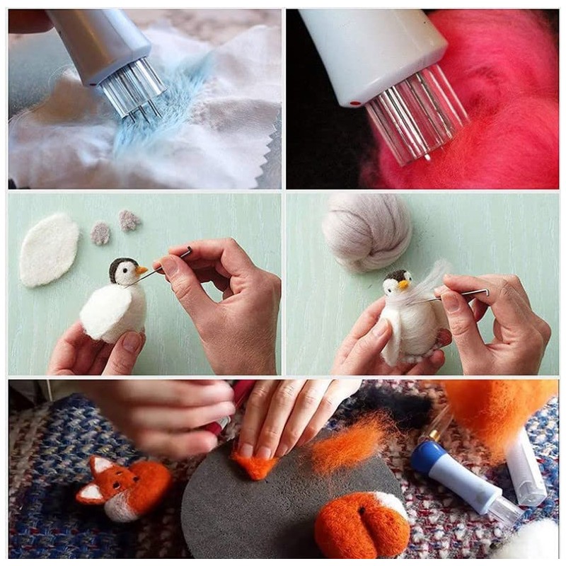 Needle Felting Starter Kit DIY Wool Felting Needle Kit Embroidery