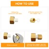 Lyeteung 6 pieces G1/8 brass cap, internal thread, brass pipe