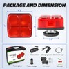 Agrieyes Wireless Trailer Lights Kit for Towing Truck, Rechargeable LED