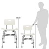 Bariatric Heavy Duty Shower Chair Bath Seat Stool Bathroom Bench
