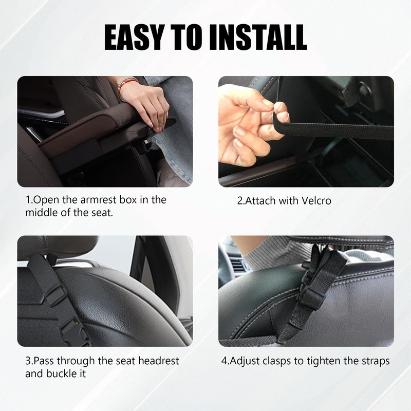 braxan Car Purse Holder Between Seats, Large Capacity Purse Holder