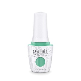 Gelish 15ml Collection (A Mint Of Spring) Mint Green Soak Off Polish, Long-Lasting, Vibrant Color, Professional Quality, High Shine, Chip-Resistant, 0.5 ounce.