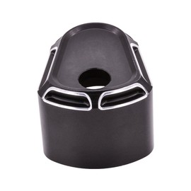 NATGIC 1PCS Black Billet Aluminum Ignition Switch Cover for Harley Touring Street Road Glide 2007-2013