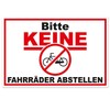 iSecur Sticker Please do not park bicycles, 15 x 10