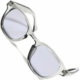 FashionBerry Stylish Glasses, Black Butch, Lightweight, Anti-Fatigue, Unisex, Retro, Clear gray x light smoke