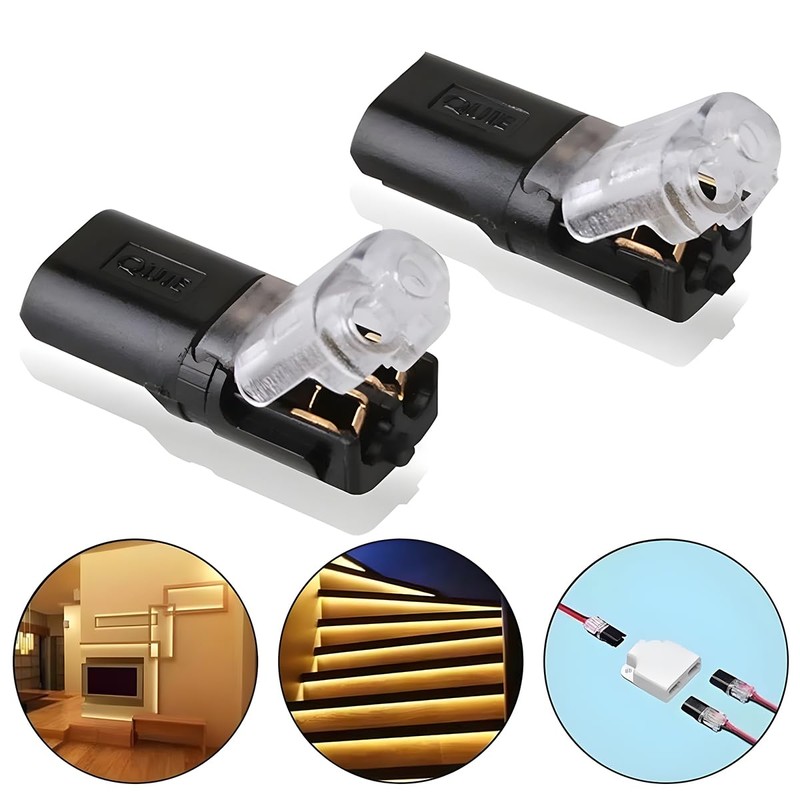 CGEAMDY 10 Pieces Quick Dual Wire Terminal Block, Double Wire