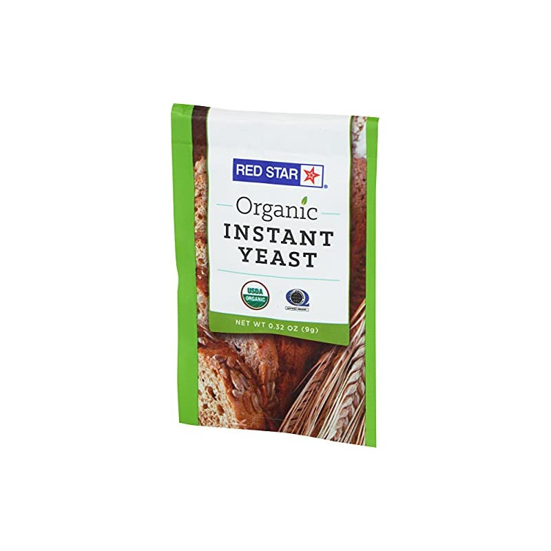 Red Star Organic Instant Yeast 0.32 Ounce Kosher Vegan Baking