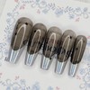 Smoke Aurora handmade nail tip - water drop / 스모크
