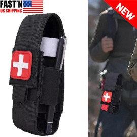 Unbranded Tactical Tourniquet Pouch Trauma Shear Bag Scissor First Aid Molle Holder Black