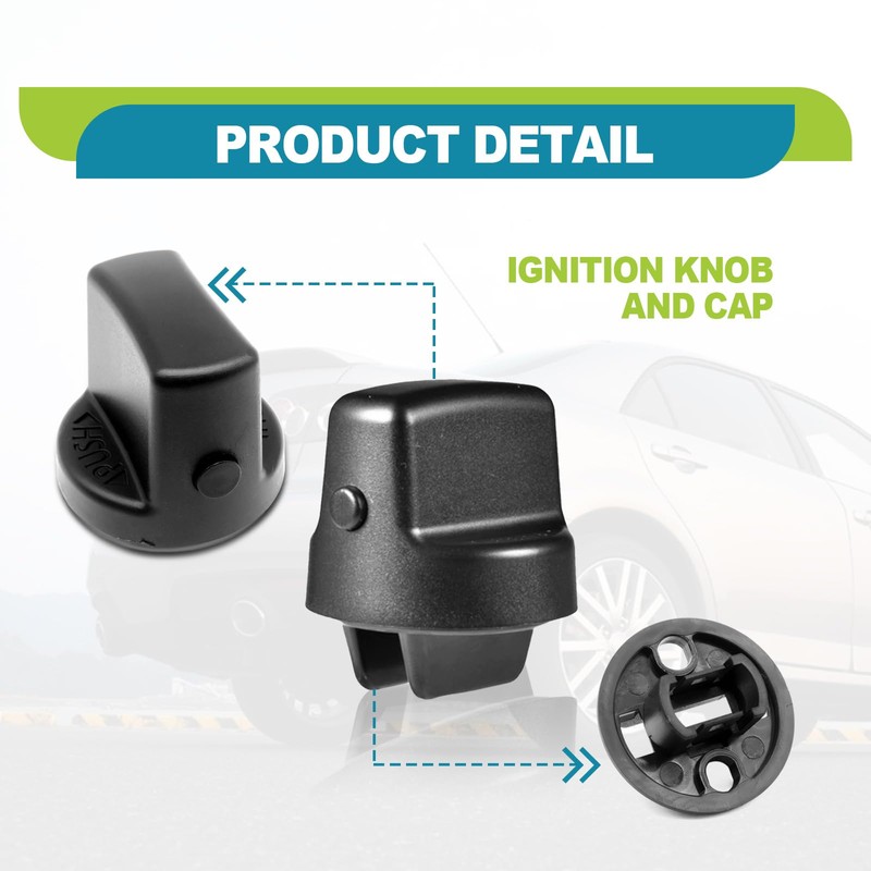 Keyless Ignition Start Switch Knob Cap Compatible with 2007-2015 Mazda