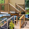 WOCEPU 32.5°Stair Angle Stainless Steel Deck Railing Brackets Connectors for