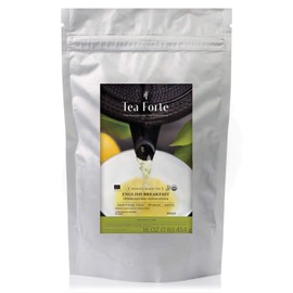 Tea Forte English Breakfast Loose Bulk Tea, 1 Pound Pouch, Organic Black Tea Makes 160-170 Cups