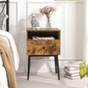 VECELO Modern Wood Night Stand,Square End Table Side Table with