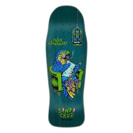 Santa Cruz 2021 Santa Cruz Erick Winkowski Birdcage Teal Shaped Skateboard Deck 10x30