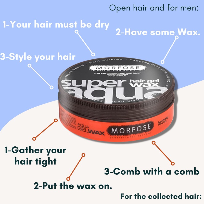 Morfose Aqua Hair Wax (175 ml, Super Aqua)