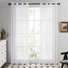 Deconovo Net Curtains 84 Inch Drop, Sheer Curtains Eyelet, Super