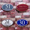 House Address Number Plaque Name/Street Plate Large 'Oval' MADE TO