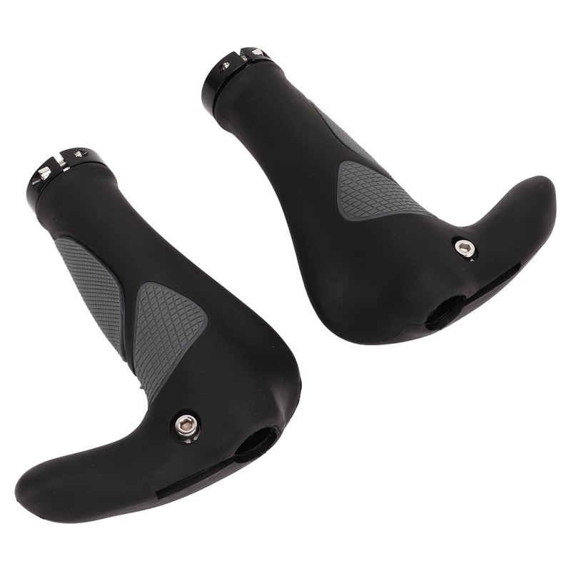2Pcs Bike Handlebar Grips TPR Rubber Ergonomic Slip Prevention Replacement