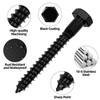 1/4" x 1-1/2" Stainless Steel Lag Screws Bolts, Heavy Duty