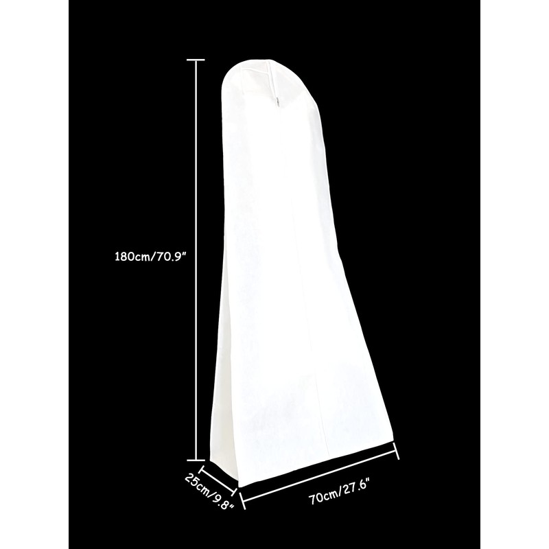 Gabkey Hanging Wedding Dress Bridal Gown Garment Cover Storage Bag
