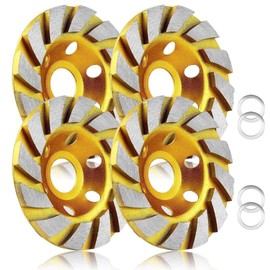 I'm so happy Diamond Cup Sander Blade Concrete Polishing Grinding Whetstone Grinder Wheel 3.9 inches (100 mm) 4pcs